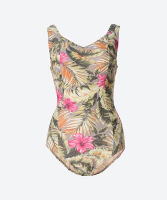 そで美人シャーリングワンピース水着 ｗｒ ０６７４１８ クローバー 三越伊勢丹オンラインストア 公式