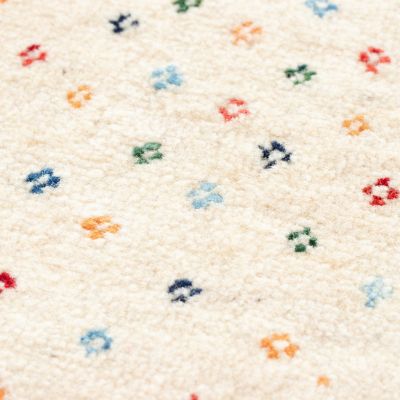 ★ペルシャ絨毯　手織りリーズバフトギャッベ　玄関マットＬサイズ【３】
