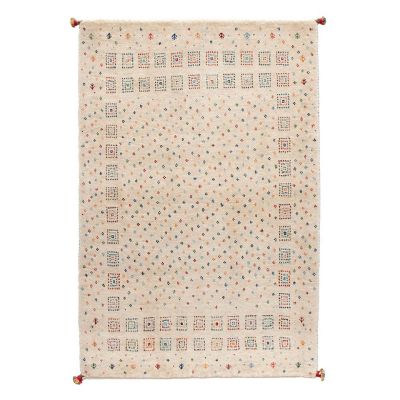 【SALE】三越伊勢丹オンラインストア ペルシャ絨毯 手織りリーズバフトギャッベ 玄関マットLサイズ（1）g2 ：90×130cm、厚み1.8cm ドアマット【三越伊勢丹/公式】