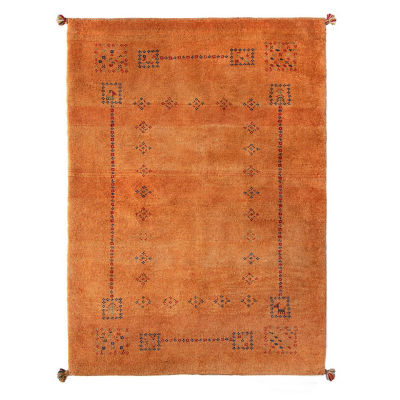 【SALE】【SALE】1 ペルシャ絨毯 手織りギャッベ ラグSサイズ〔1〕（1）g509：108×149cm、厚み1.7cm