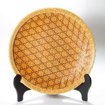 大分/べっぷ竹細工もりぐち/ベップタケザイクモリグチ ★花六つ目大皿