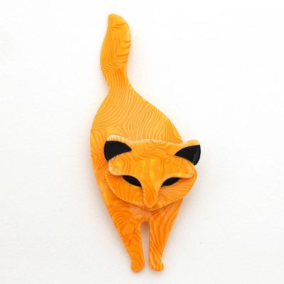 ＜Lea Stein＞★【一点物】猫のブローチＡ