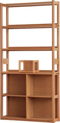 浜本工芸 (Baby & Kids)/ハマモトコウゲイ No.28 書棚A 幅90cm 2800ダークオーク 机・デスク【三越伊勢丹/公式】