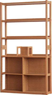 浜本工芸 (Baby & Kids)/ハマモトコウゲイ No.28 書棚A 幅110cm 2800ダークオーク 机・デスク【三越伊勢丹/公式】