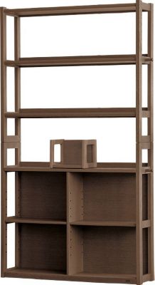 浜本工芸 (Baby & Kids)/ハマモトコウゲイ No.28 書棚A 幅110cm 2808カフェオーク 机・デスク【三越伊勢丹/公式】