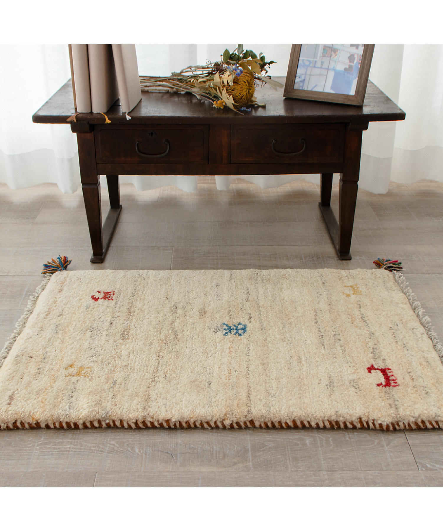 ペルシャ絨毯 手織りギャッベ 玄関マットＳサイズ ５ | 三越伊勢丹 