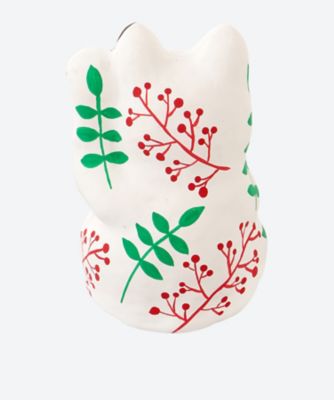 ☆【産直】8号招き猫 南天 左手挙げ | 埼玉/春日部張子人形店