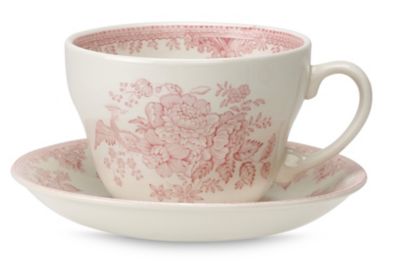 ＜BURLEIGH＞★【予約販売】ピンクアジアティックフェザンツ　ブレックファーストカップ＆ソーサー【９月下旬以降順次発送】