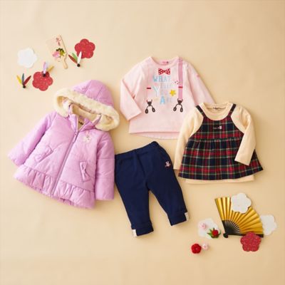 【SALE】HOT BISCUITS MIKIHOUSE(Baby & Kids)/ホットビスケッツ ミキハウス 2110ホットビスケッツ ミキハウス女児福袋 ピンク【三越伊勢丹/公式】
