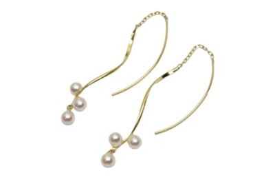 ★Ｋ１８ＹＧアコヤパールピアス
