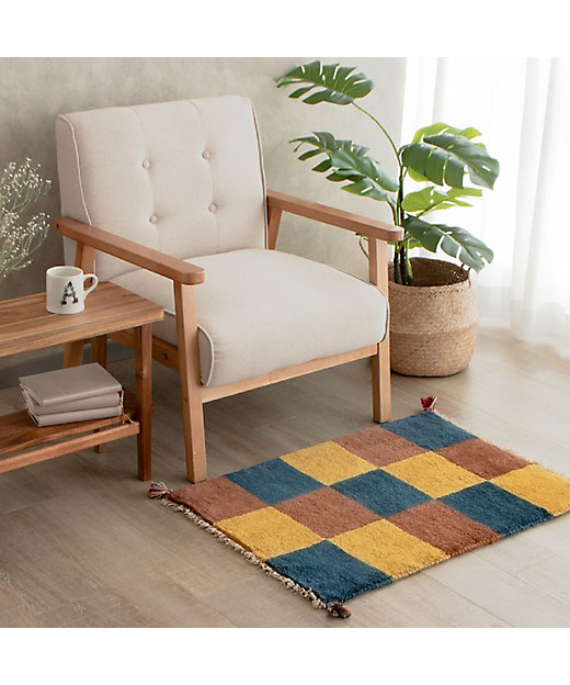 ☆ペルシャ絨毯 手織りギャッベ 玄関マットＭサイズ ５ | yfp-ye.org