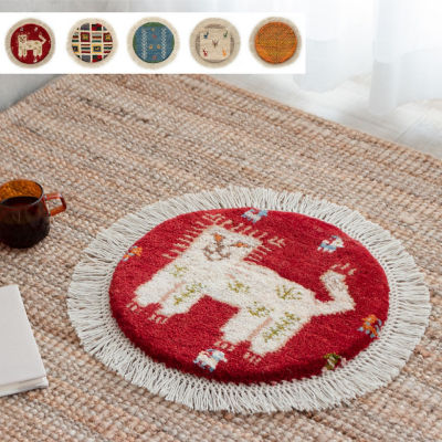 ☆ペルシャ絨毯 手織りギャッベ 丸形 １ の通販 | 三越伊勢丹