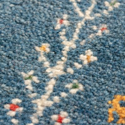 ★ペルシャ絨毯　手織りギャッベ　丸形　１