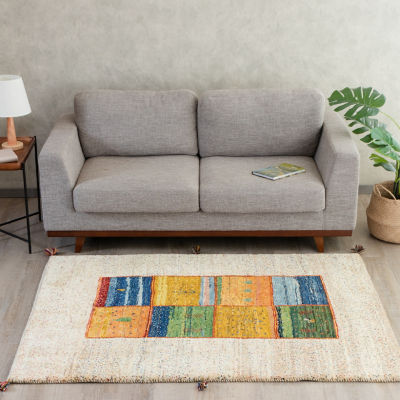 ペルシャ絨毯 手織りギャッベ ラグＭサイズ ４ の通販 | 三越伊勢丹