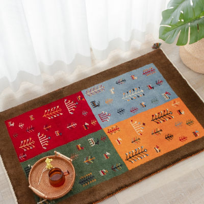 ☆ペルシャ絨毯 手織りギャッベ 玄関マットLサイズ 3 | 三越伊勢丹