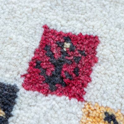 ★ペルシャ絨毯　手織りギャッベ　玄関マットＬサイズ　３