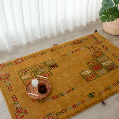 ☆ペルシャ絨毯 手織りギャッベ ラグＳサイズ４ | 三越伊勢丹