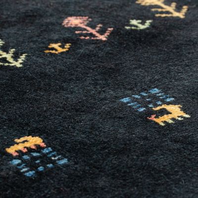 ★ペルシャ手織りギャッベ　ロングマットＬサイズ