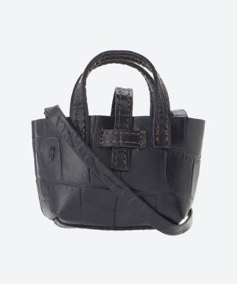 GUESS クロコ型押し レザー ミニ ショルダーバッグ （GUESS(ゲス 