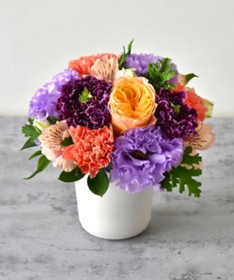 ＜第一園芸＞生花アレンジメント　ミレーユ　オレンジＭ