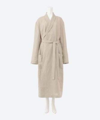 ＜ECHAPPER＞ローブ　Ｒａｗ　ｓｍｏｏｔｈ　ｌｉｎｅｎ　ｒｏｂｅ
