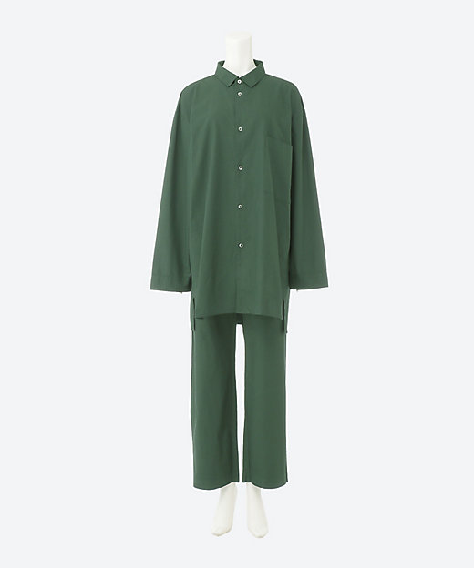 ＜三越伊勢丹/公式＞ パジャマ Botanically coloured cotton pajama Green ルームウェア