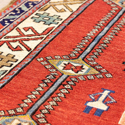 ★ペルシャ絨毯　手織りキリム　玄関マットＬサイズ　２