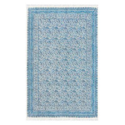 【SALE】三越伊勢丹オンラインストア 手染めペルシャ更紗(マルチカバー)150×240cm 2（2）総柄 ブルー srs10 枕カバー【三越伊勢丹/公式】