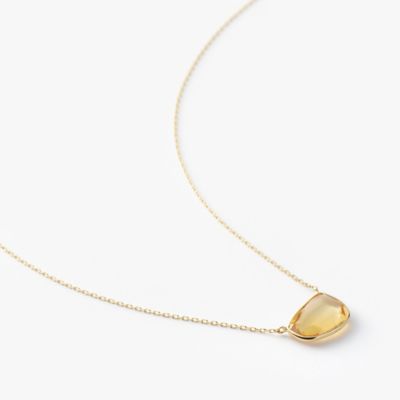 Ｏｒｇａｎｉｃ　Ｇｅｍｓ　ネックレス　シトリン　Ｍ
