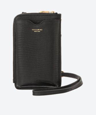 VIOLAd’ORO (Women)/ヴィオラドーロ リザード型押レザー スマートフォンポシェット ADRIA/V-1289