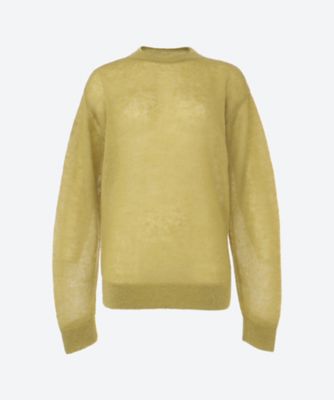 ＜UNDECORATED (Women)＞Ｍｏｈａｉｒ　Ｓｉｌｋ　Ｋｎｉｔ　Ｔｏｐ