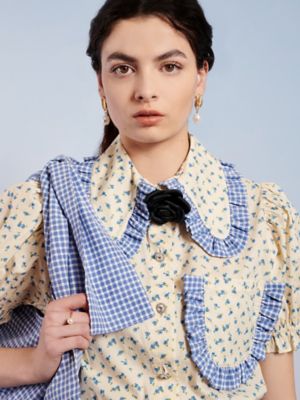 Ｔｉｄｅ　Ｆｌｏｒａｌ　Ｒｕｆｆｌｅ　Ｓｈｉｒｔ