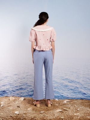 Pure Pearls Embroidered Blouse