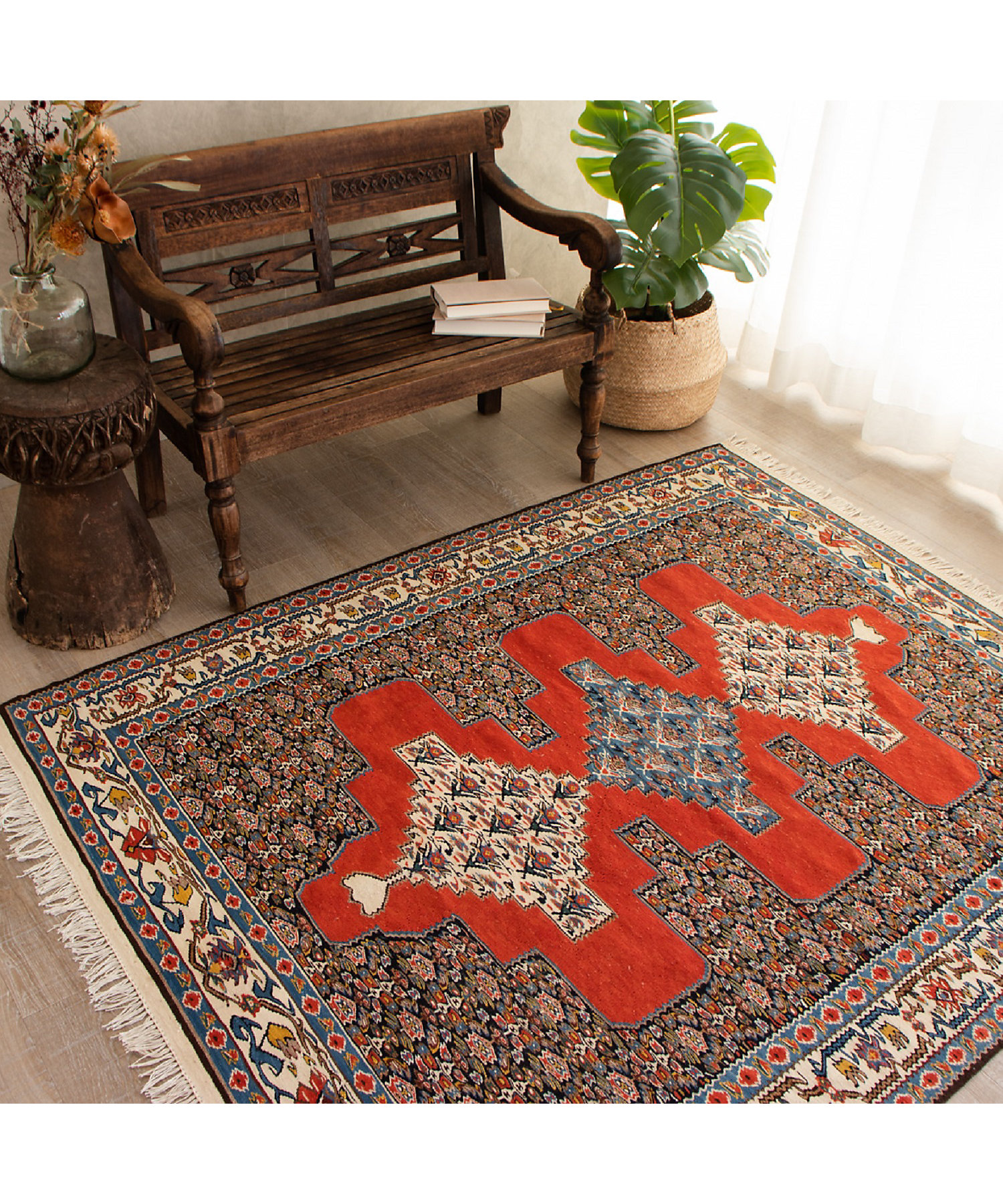 ☆ペルシャ絨毯 手織りキリム ラグＳサイズ２ の通販 | 三越伊勢丹