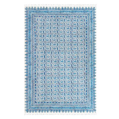 ★手染めペルシャ更紗（マルチカバー）１３０×２００ｃｍ　２
