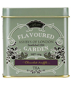 ASHBYS OF LONDN/アシュビィズ　オブ　ロンドン ★マジョリカフレーバーティー　トリュフチョコレートリーフ缶１００ｇ