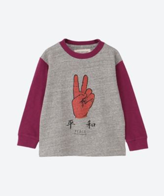＜Go To Hollywood (Baby&Kids)＞バラと平和Ｔシャツ