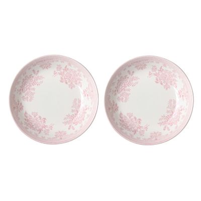 ＜BURLEIGH＞★【予約販売】ピンクアジアティックフェザンツ　フルーツプレート　２枚セット【９月下旬以降順次発送】