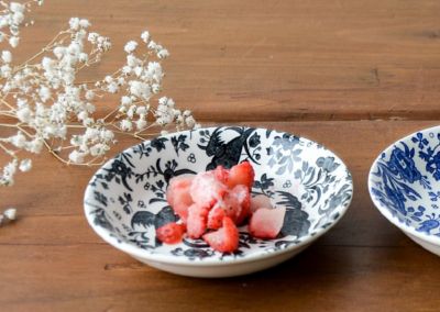 ☆【予約販売】ブラックリーガルピーコック フルーツプレート 2枚