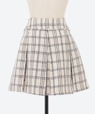 Ｂｒｏａｄｗａｙ　Ｔｗｅｅｄ　Ｐｌｅａｔｅｄ　Ｓｋｉｒｔ