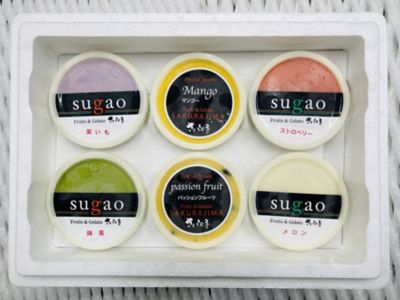 鹿児島/フルーツ＆ジェラートさくらじま/フルーツアンドジェラートサクラジマ ★【産直】さくらじまSUGAOジェラート6個セット