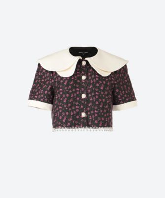 ＜sister jane (Women)＞Ｆａｎｔａｓｙ　Ｊａｃｑｕａｒｄ　Ｂｅａｄｅｄ　Ｔｏｐ