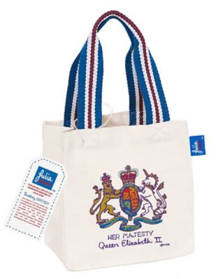 ＜Julia GASH＞★ショッピングバッグ（小）女王陛下紋章柄