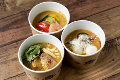  CHANTMEAL共同開発 京都四条料理屋てら戸 スープカレー3種とサフランライスセット スープ・ブイヨン