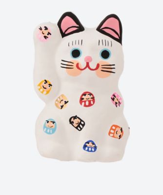 ＜埼玉/春日部張子人形店＞★【産直】招き猫　達磨尽くし　右手挙げ