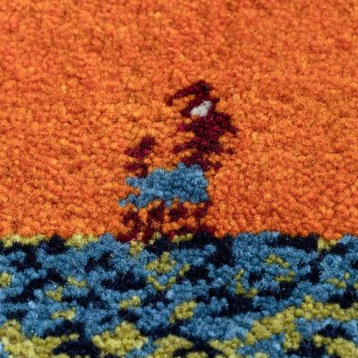 ★ペルシャ　手織りギャッベ　玄関マットＬサイズ　５
