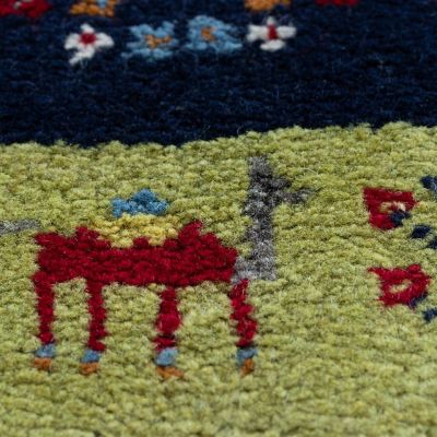 ★ペルシャ　手織りギャッベ　玄関マットＬサイズ　５