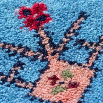 ★ペルシャ　手織りギャッベ　玄関マットＬサイズ　５