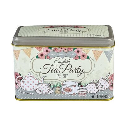 NEW ENGLISH TEAS/ニューイングリッシュティー 【スコパおまとめ】★ティーパーティー缶　アールグレイ（ティーバッグ）