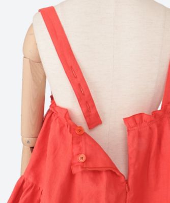 LINEN RUFFLE LAYERED DR | HOLIDAY (Women